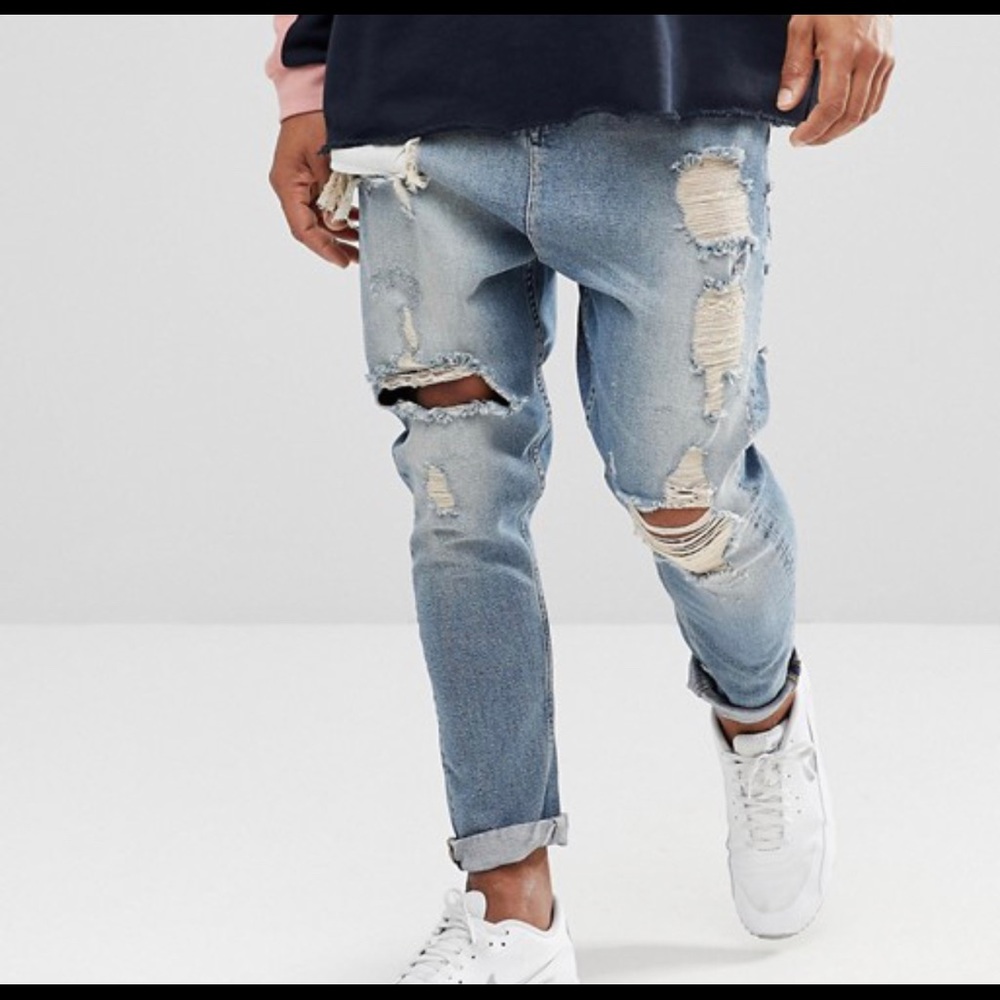 Drop crotch jeans in vintage
